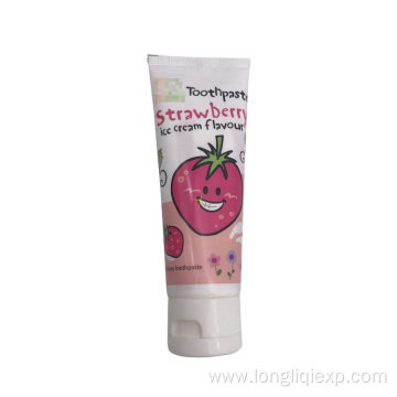 75ml strawberry flavor organic children baby toothpaste
